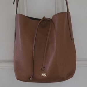 Michael Kors Brown Leather Crossbody Bag
